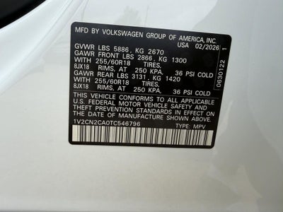 2026 Volkswagen Atlas 2.0T Peak Edition