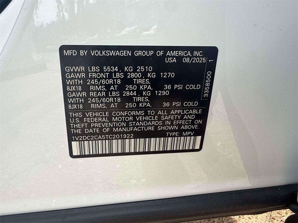 2026 Volkswagen Atlas Cross Sport 2.0T SE