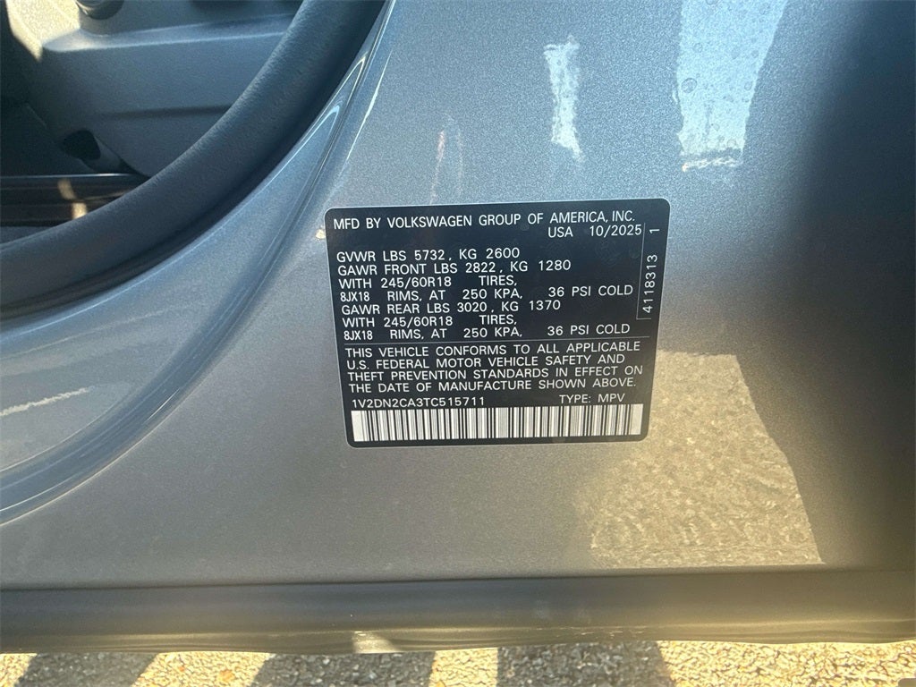 2026 Volkswagen Atlas 2.0T SE