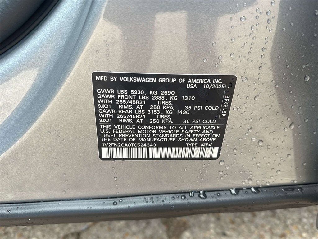 2026 Volkswagen Atlas 2.0T SEL Premium R-Line