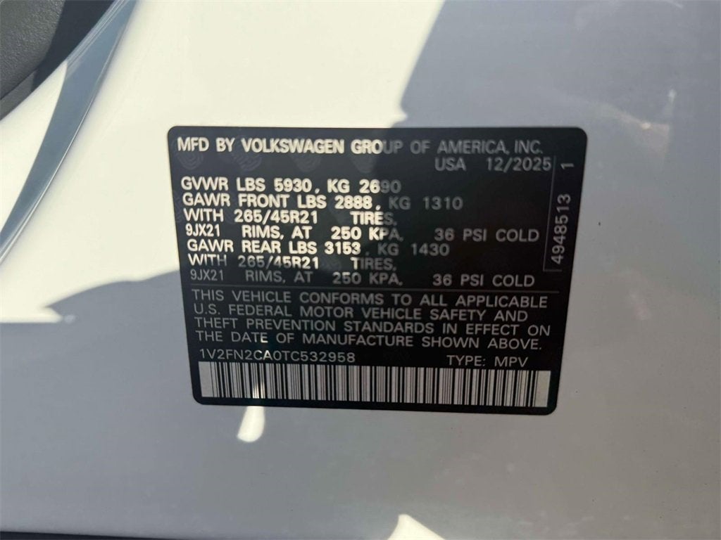 2026 Volkswagen Atlas 2.0T SEL Premium R-Line