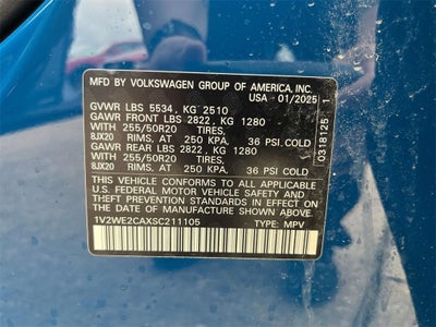 2025 Volkswagen Atlas Cross Sport 2.0T SE w/Technology