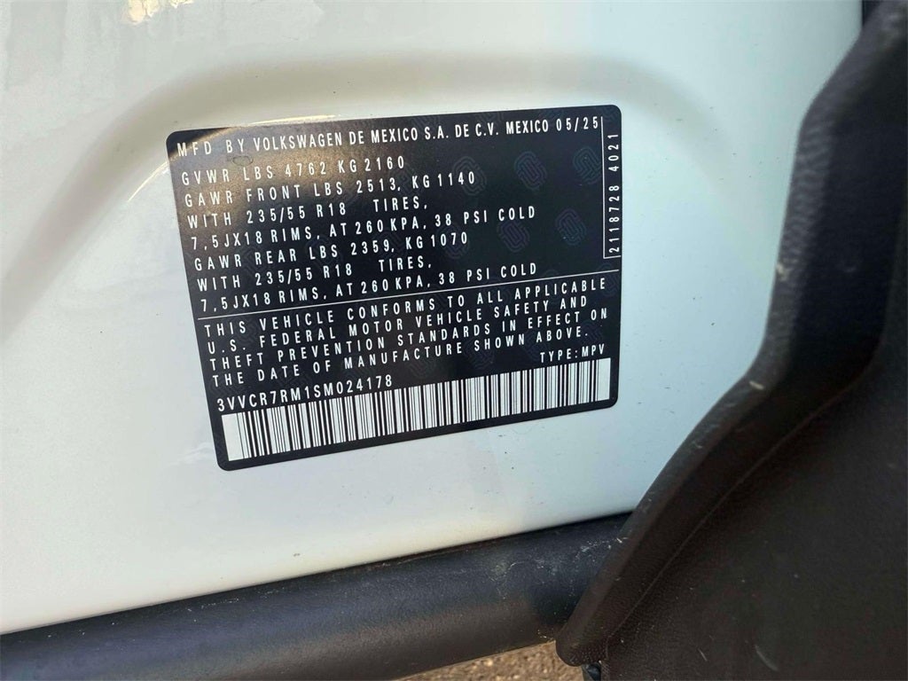 2025 Volkswagen Tiguan 2.0T S