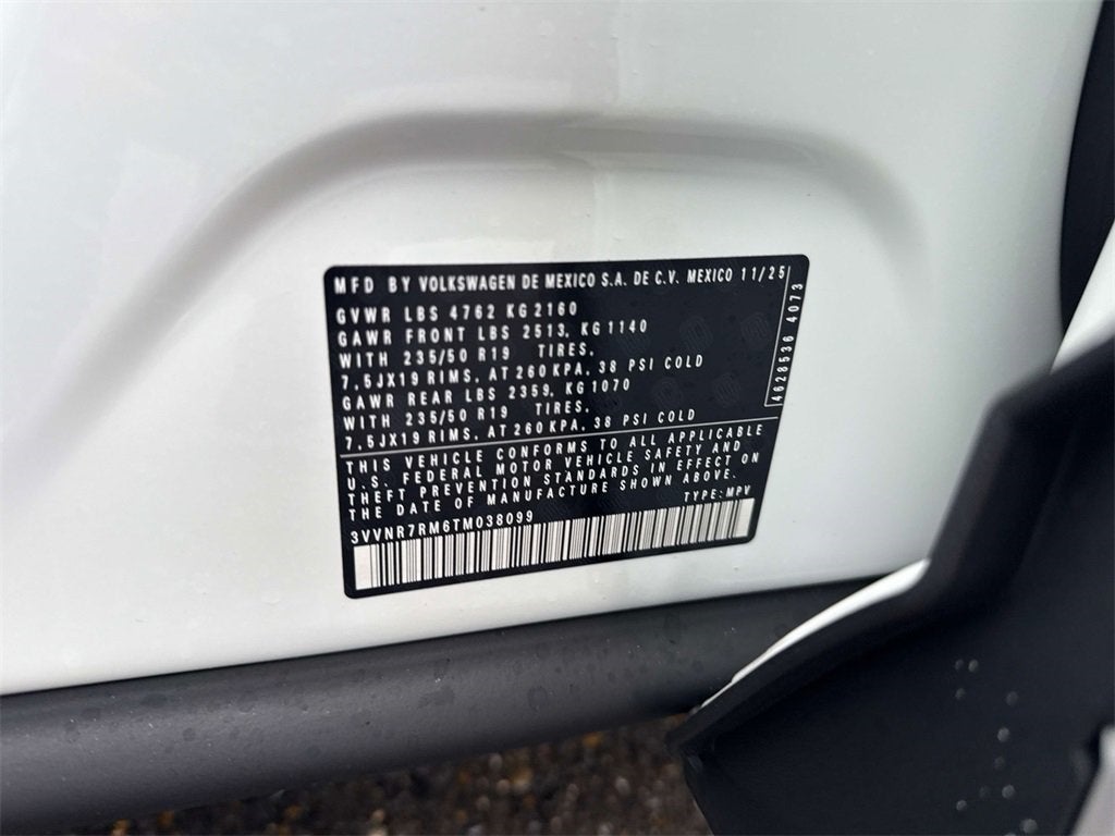 2026 Volkswagen Tiguan 2.0T SE