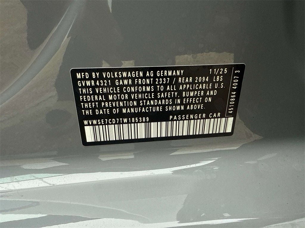 2026 Volkswagen Golf GTI 2.0T SE