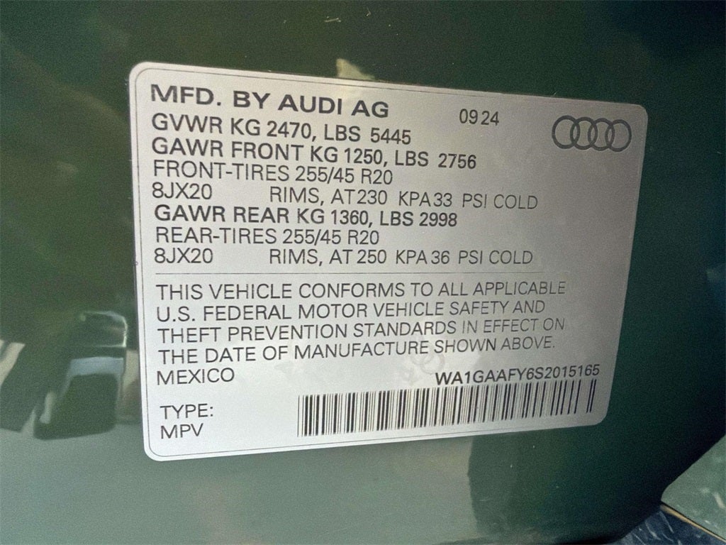 2025 Audi Q5 45 S line Premium quattro