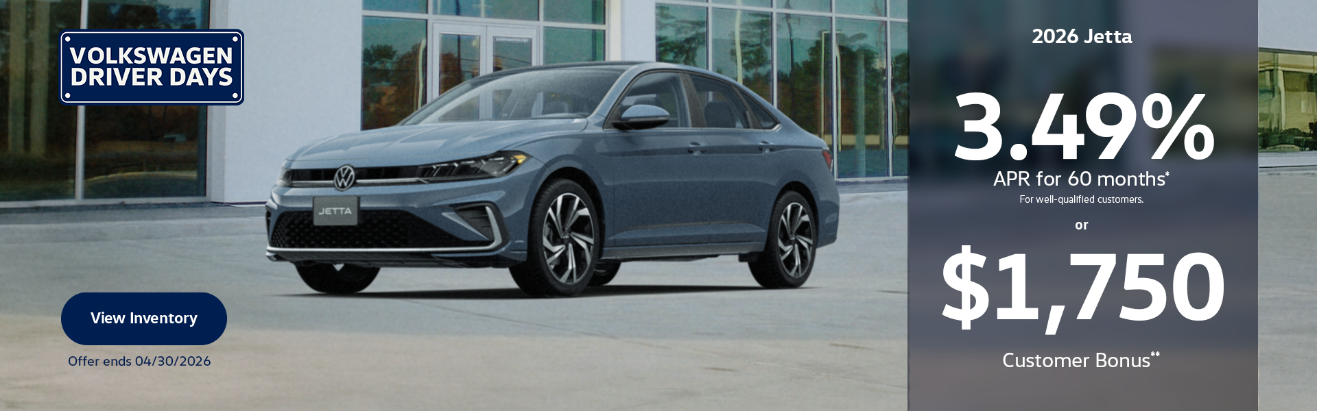 2026 Jetta April National Offer